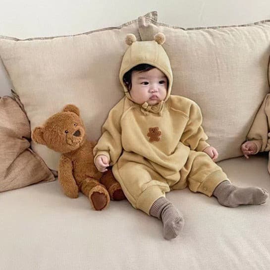 【BABY】人気新作クマさん＋ボンネット付き CawaKomostore