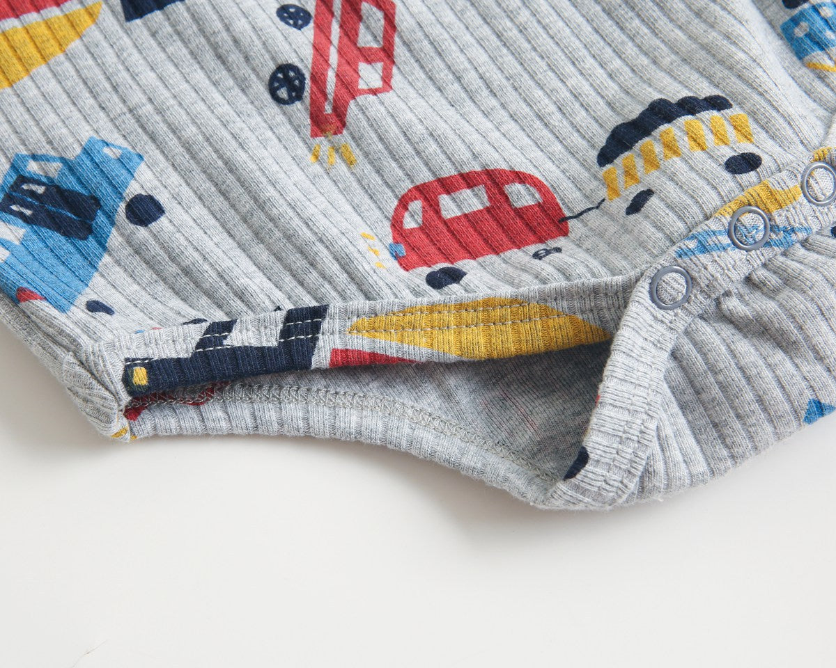 【BABY】総柄長袖ロンパース CawaKomostore