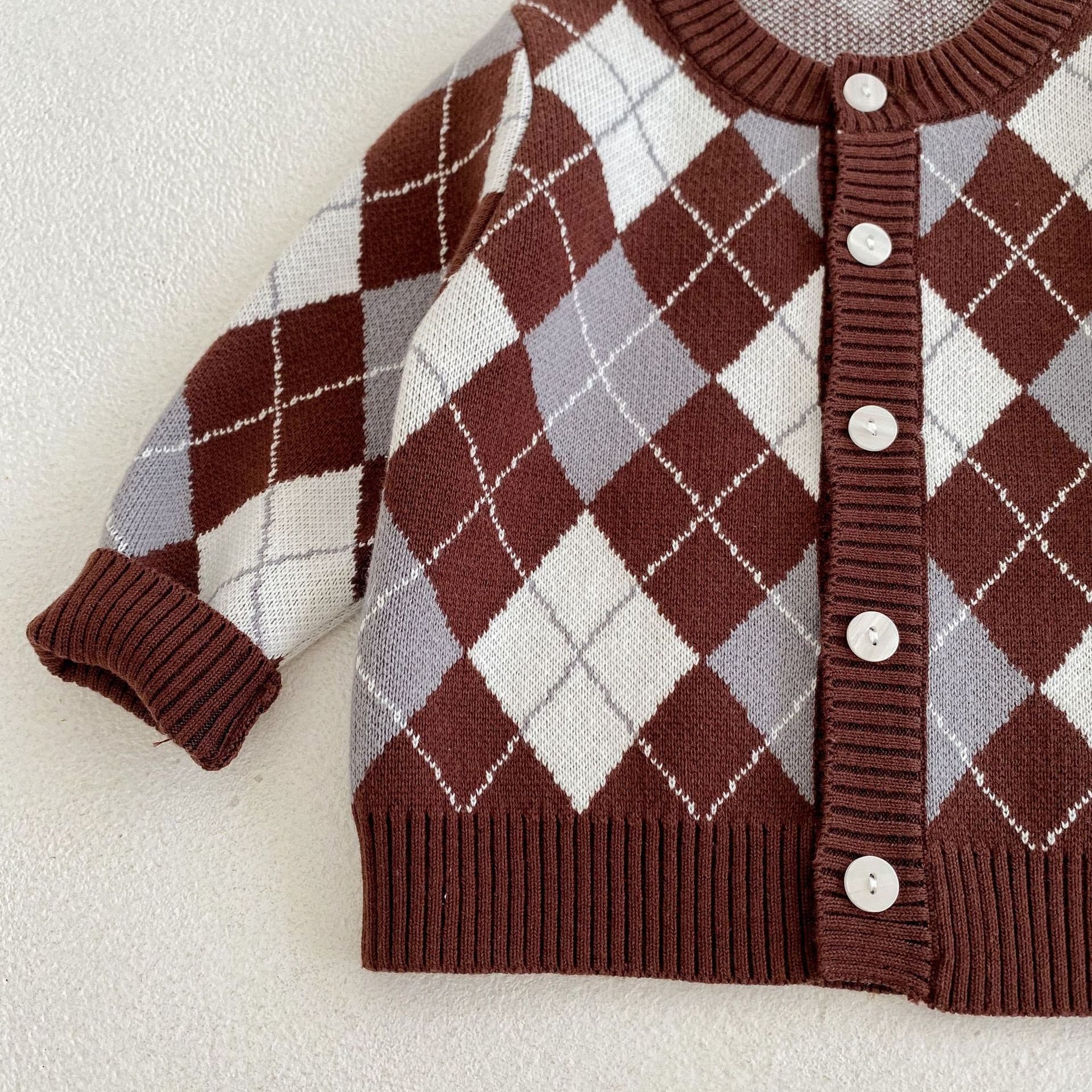 【BABY】アーガイルカーディガン CawaKomostore
