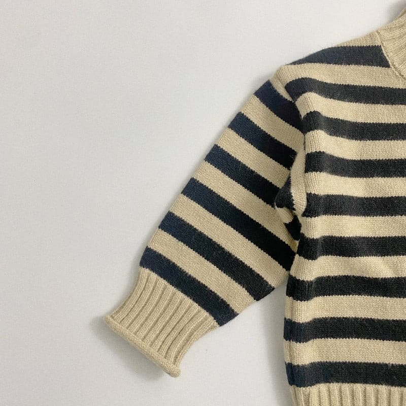 【GIRL・BOY】モックネックボーダーセーター CawaKomostore