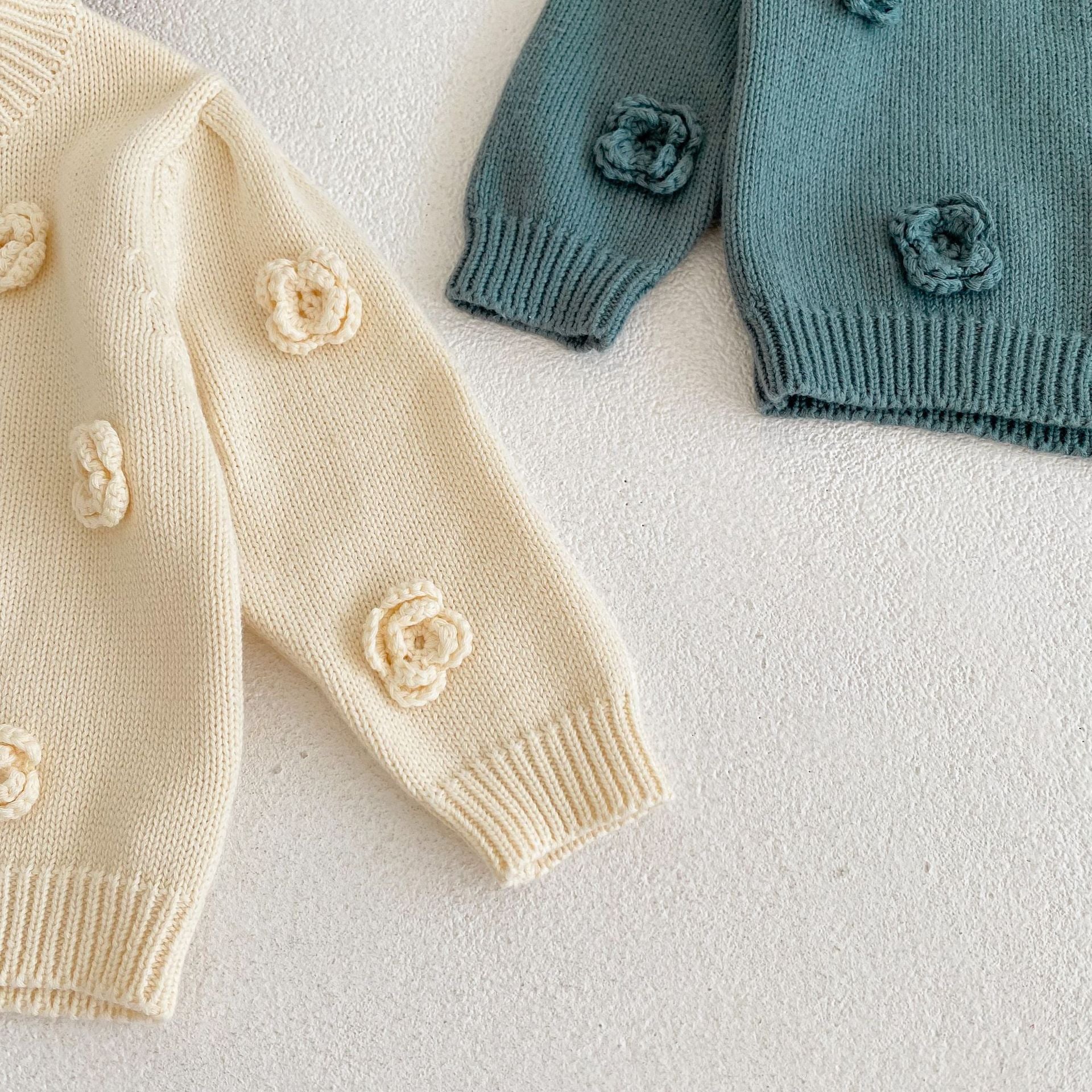 【BABY】バラニットカーディガン🌹🌹 CawaKomostore
