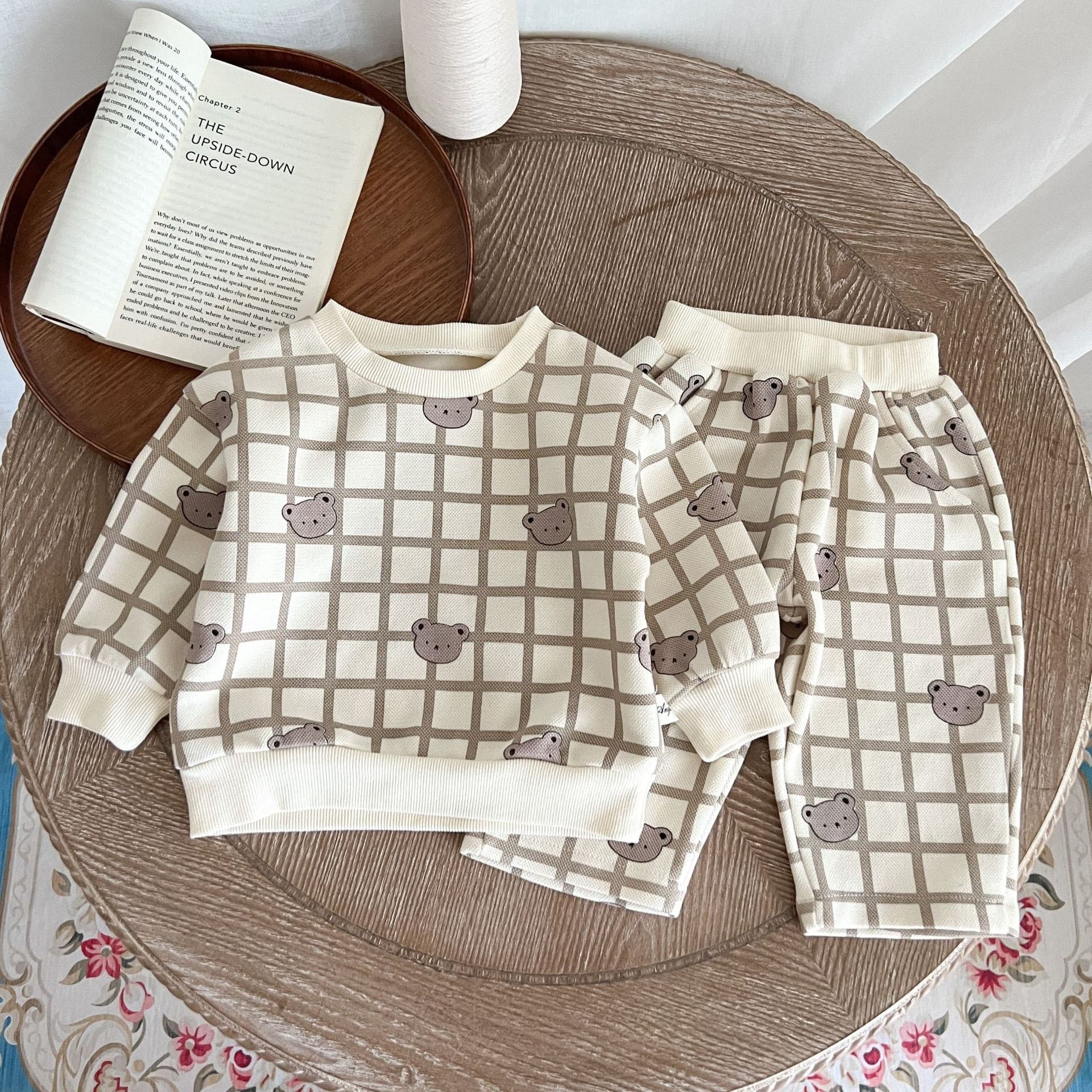 【BABY】くま柄スウェットセットアップ CawaKomostore