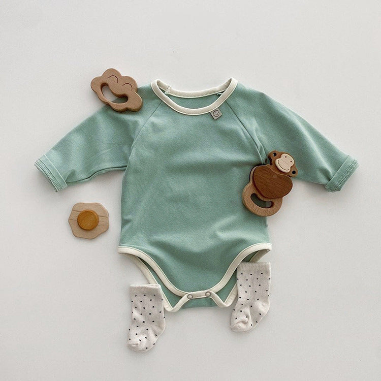 【BABY】パターン配色ボディスーツ CawaKomostore