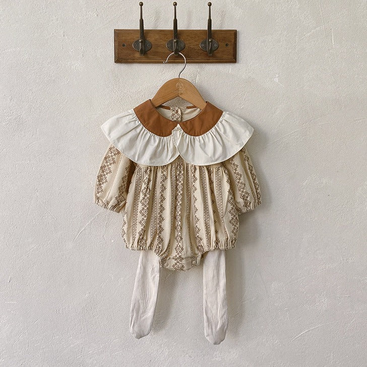 【BABY】ビック襟レースロンパース CawaKomostore