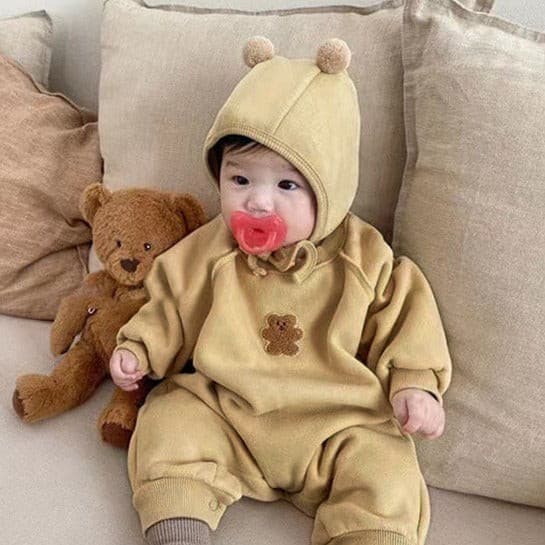 【BABY】人気新作クマさん＋ボンネット付き CawaKomostore