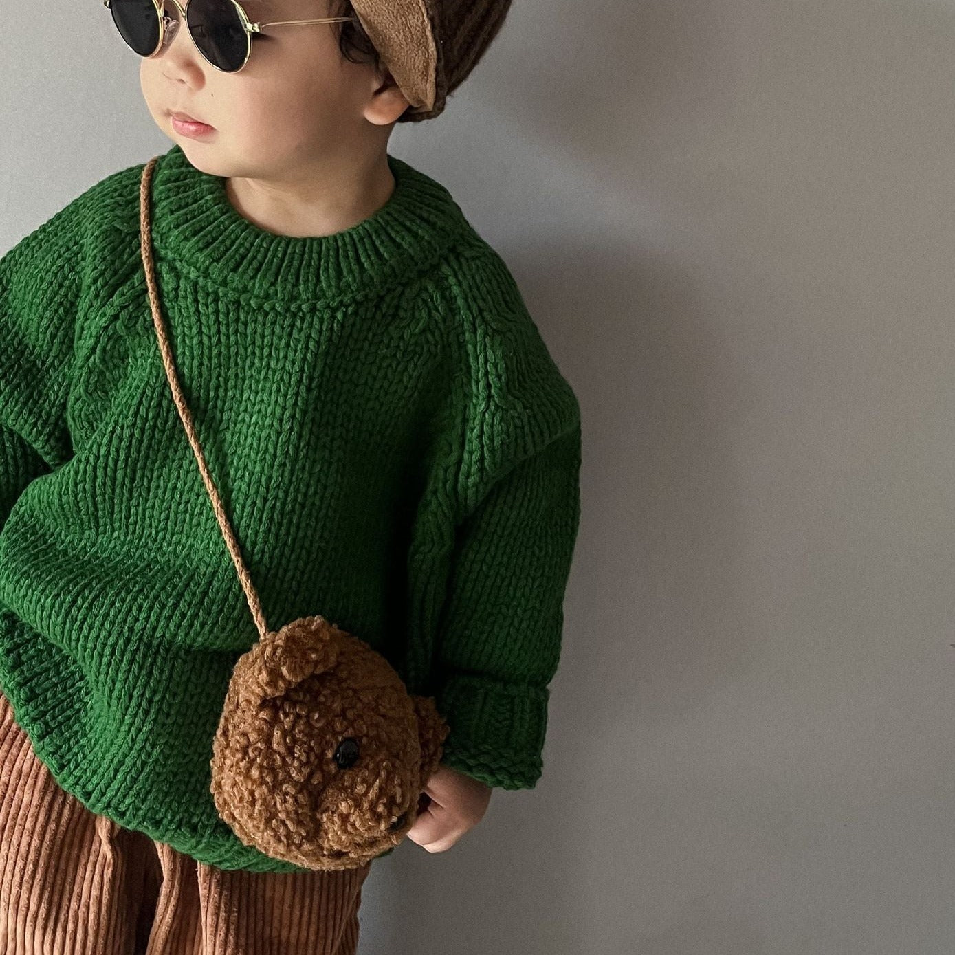 【GIRL・BOY】KIDSざっくりカラーニット CawaKomostore