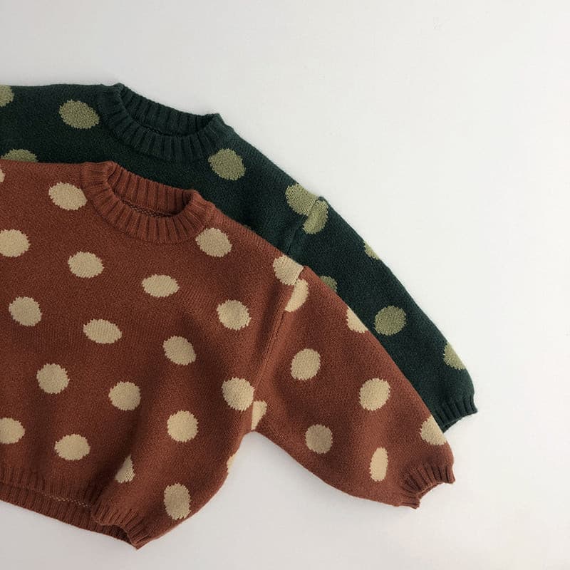 【GIRL・BOY】ポルカドットセーター CawaKomostore