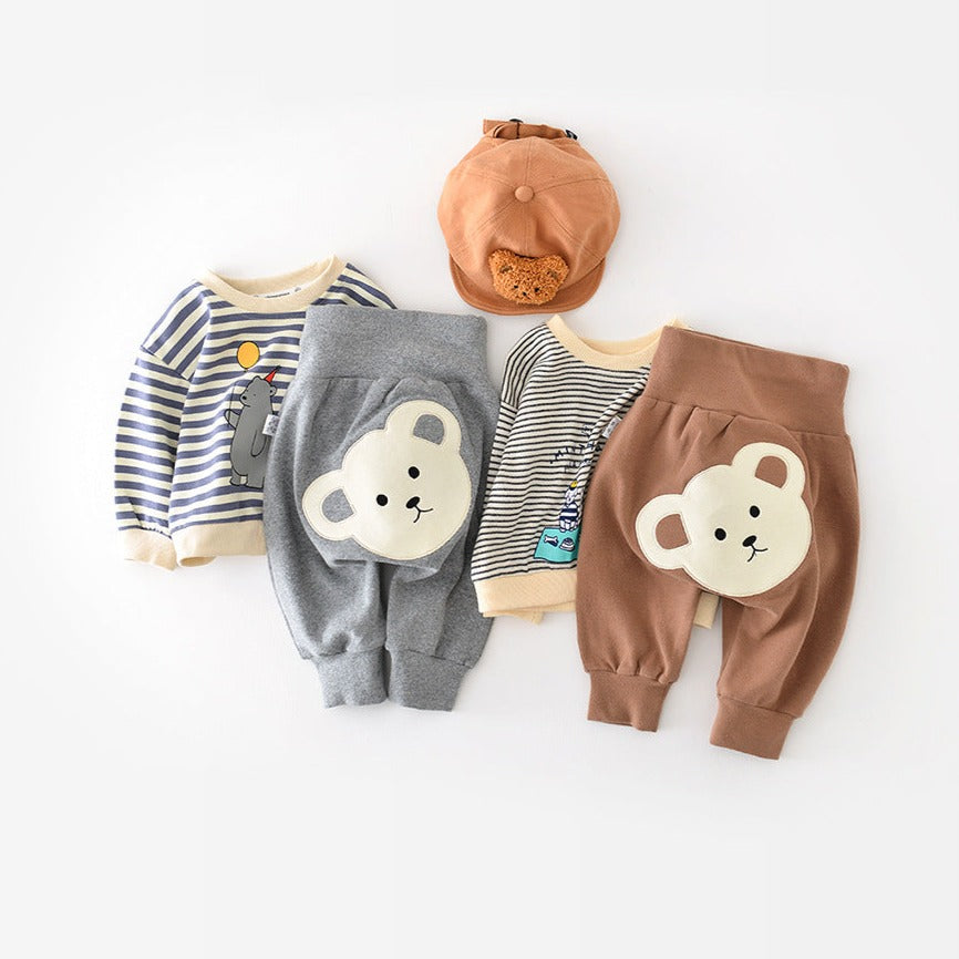 【BABY】カジュアルハイウエストパンツ CawaKomostore
