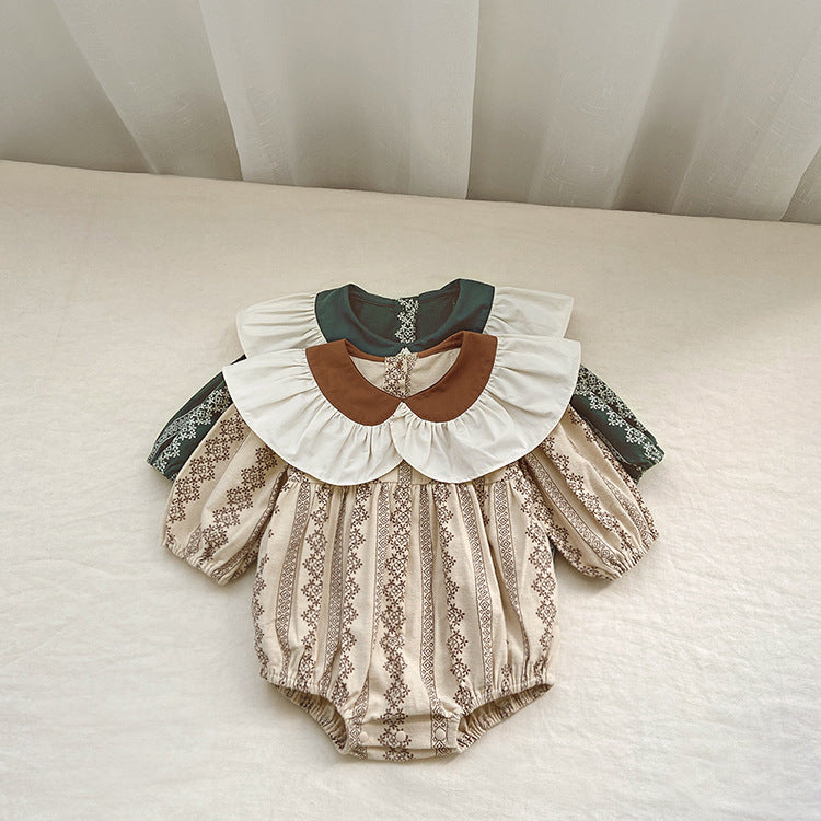 【BABY】ビック襟レースロンパース CawaKomostore