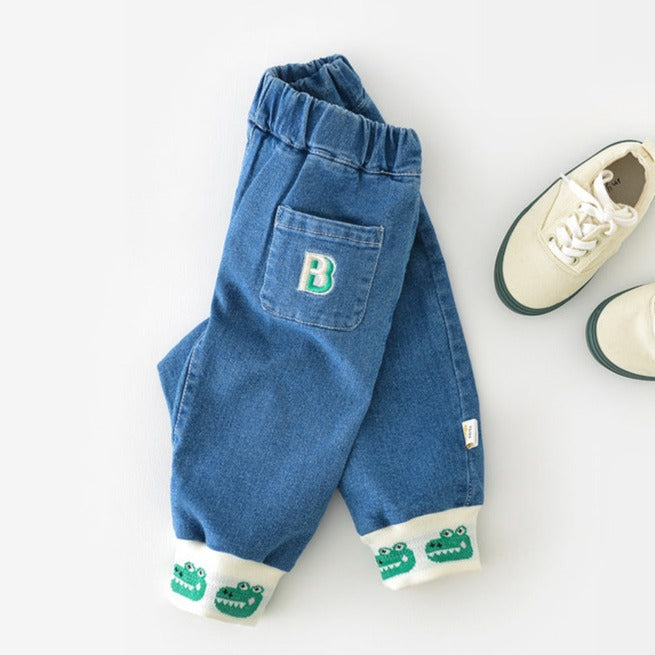 【BABY】人気シリーズワニさんジーンズ CawaKomostore