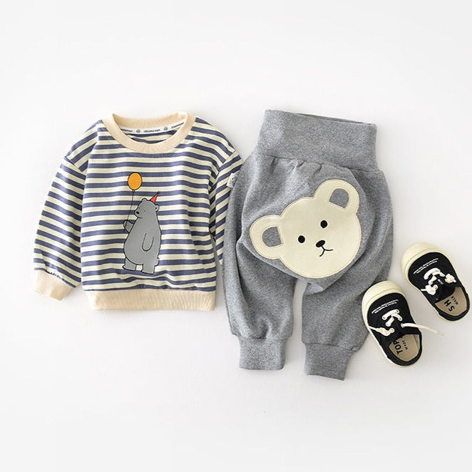 【BABY】カジュアルハイウエストパンツ CawaKomostore