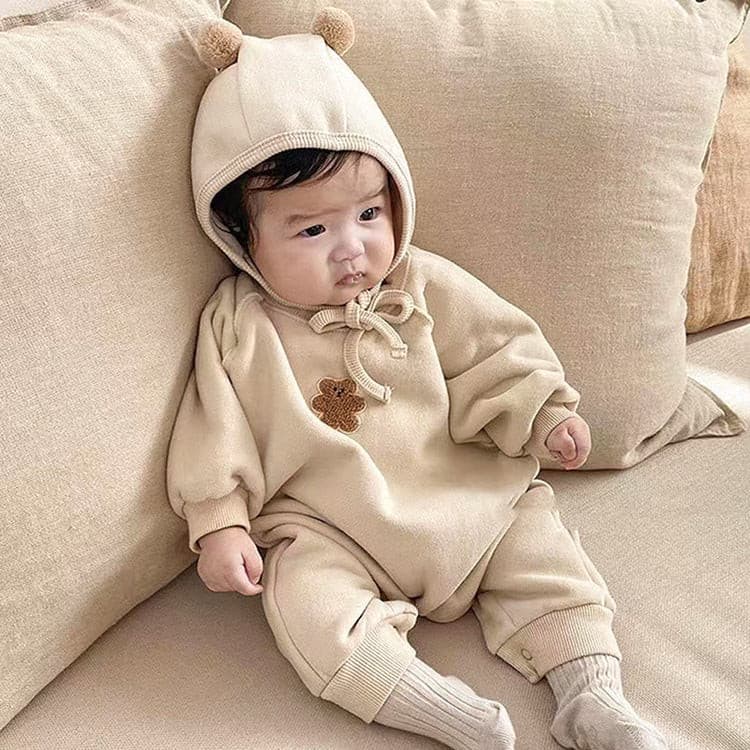 【BABY】人気新作クマさん＋ボンネット付き CawaKomostore
