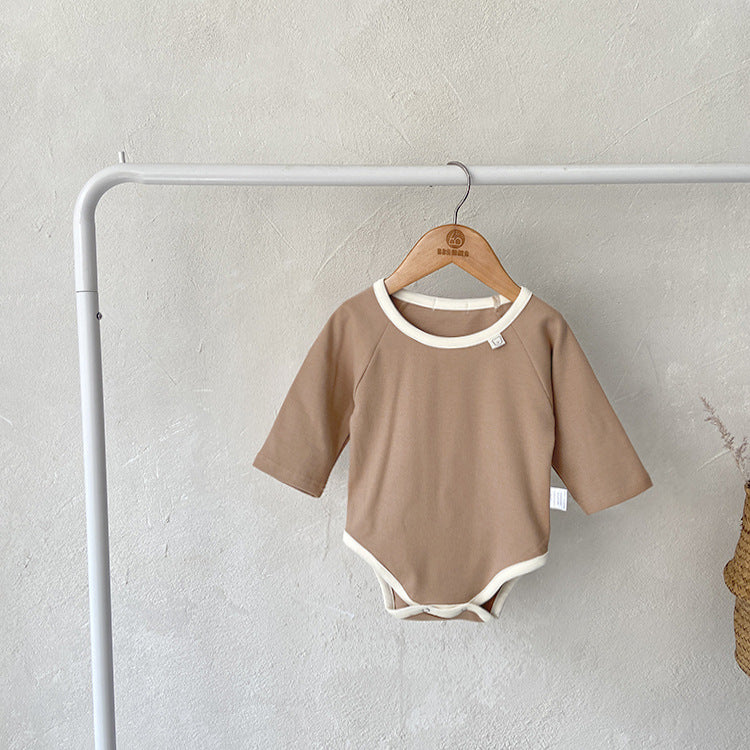 【BABY】パターン配色ボディスーツ CawaKomostore