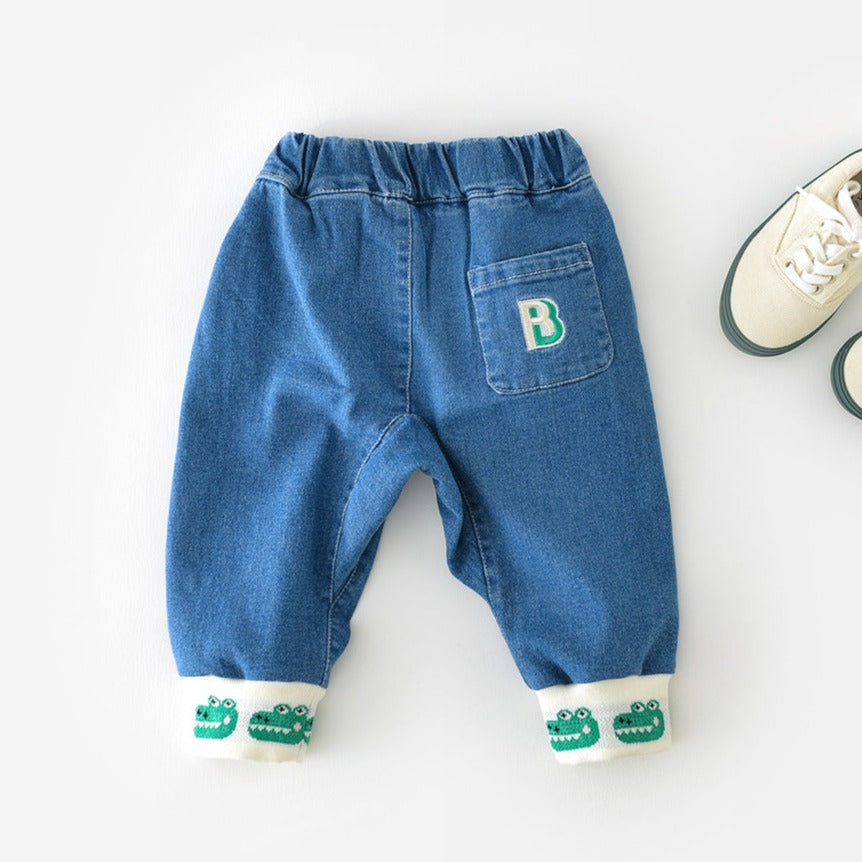 【BABY】人気シリーズワニさんジーンズ CawaKomostore