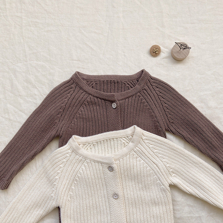 【BABY】リブニットロンパース＋ボンネット CawaKomostore