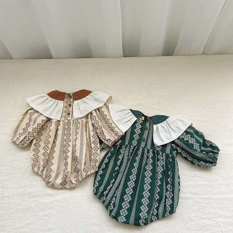 【BABY】ビック襟レースロンパース CawaKomostore