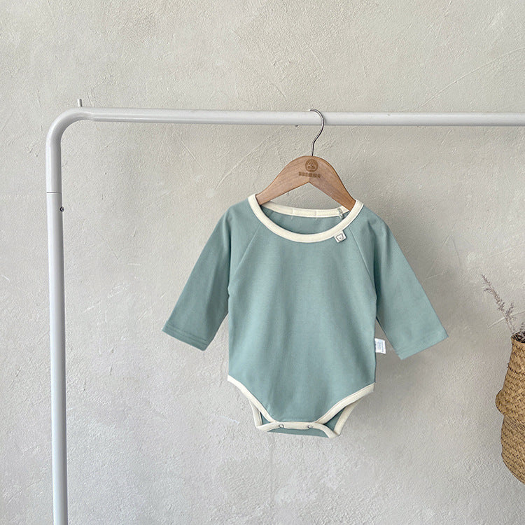 【BABY】パターン配色ボディスーツ CawaKomostore