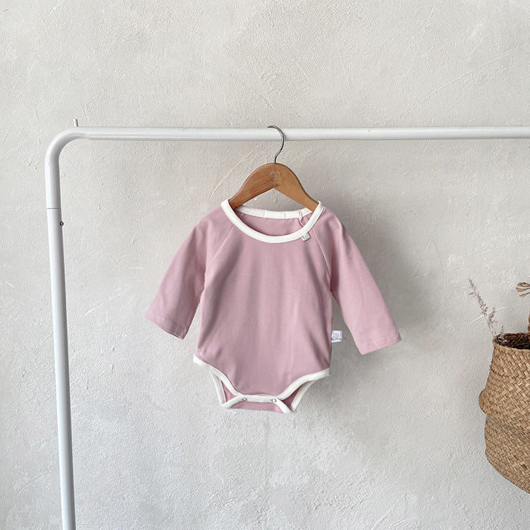 【BABY】パターン配色ボディスーツ CawaKomostore