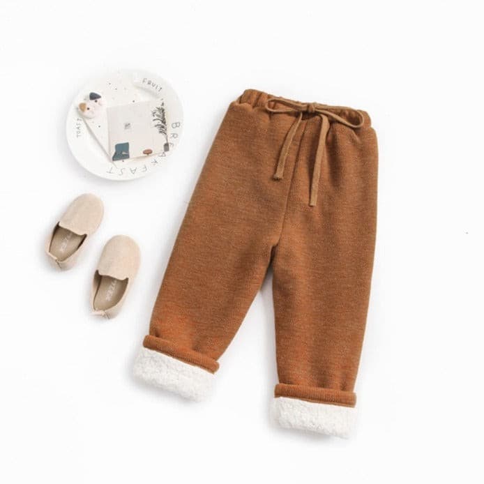 【BABY】ワンカラーリブパンツ CawaKomostore