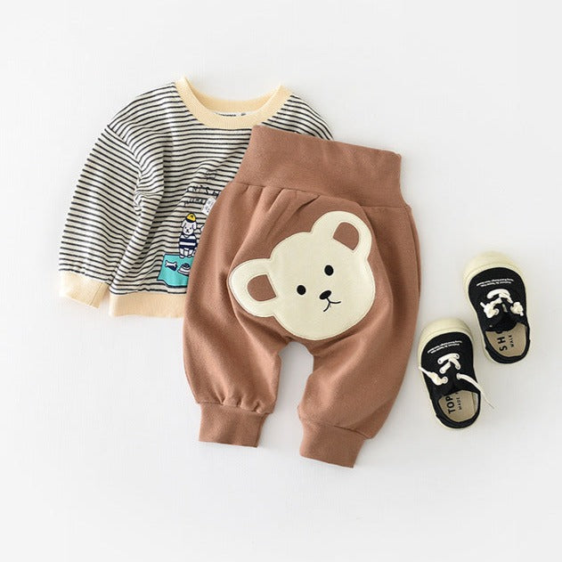 【BABY】カジュアルハイウエストパンツ CawaKomostore