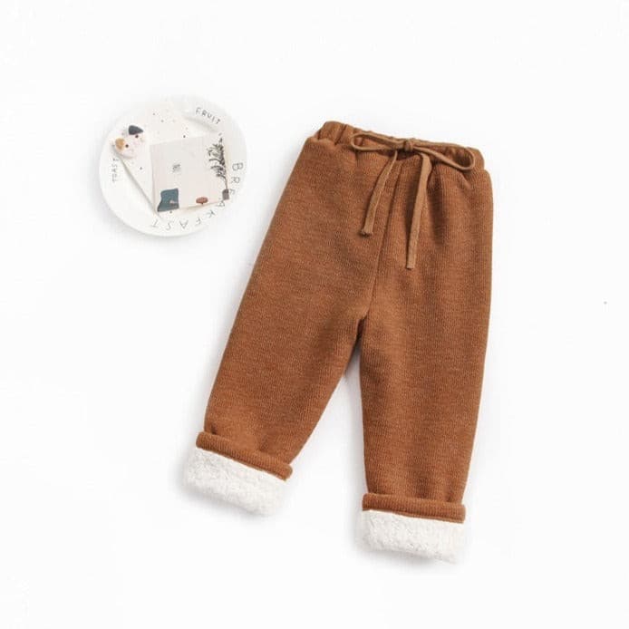 【BABY】ワンカラーリブパンツ CawaKomostore