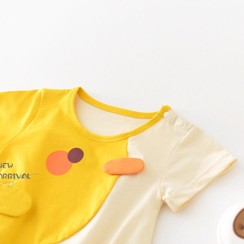 【BABY】ひよこさんデザインロンパース CawaKomostore