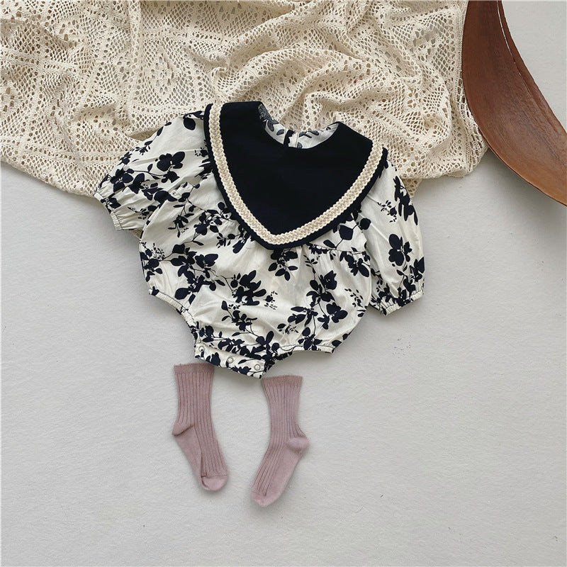 【BABY】エレガント花柄ロンパース・ワンピース CawaKomostore