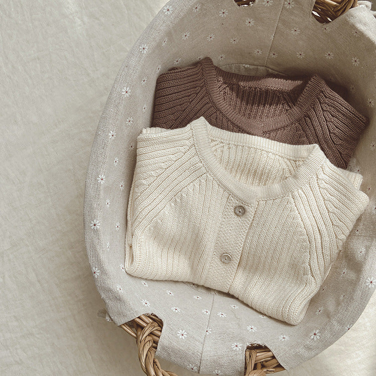 【BABY】リブニットロンパース＋ボンネット CawaKomostore