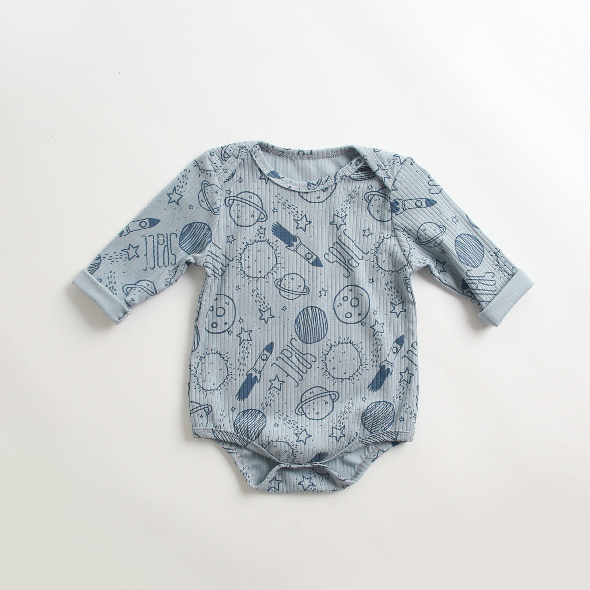 【BABY】総柄長袖ロンパース CawaKomostore