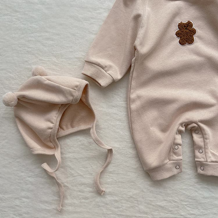 【BABY】人気新作クマさん＋ボンネット付き CawaKomostore