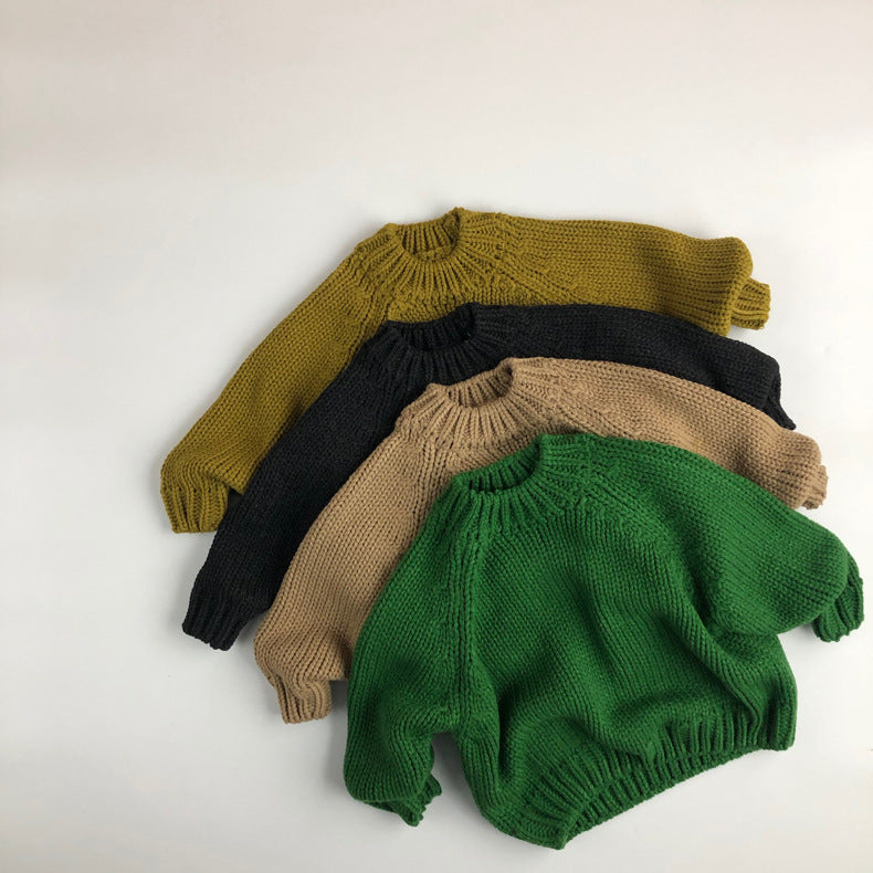 【GIRL・BOY】KIDSざっくりカラーニット CawaKomostore