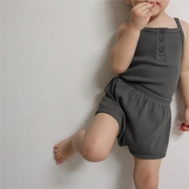 【BABY】ノースリーブ &パフパンツ2点セットアップ CawaKomostore