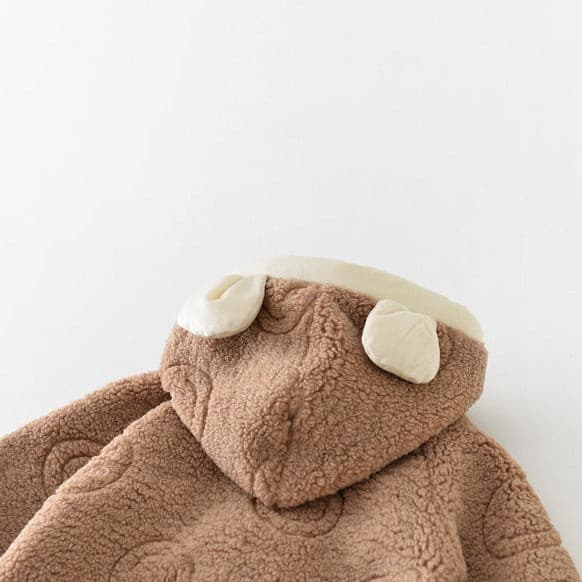 【BABY】クマさんカバーオール＋マフラー付き CawaKomostore