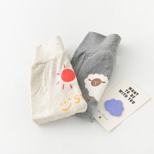【BABY】人気登場 アニマル ボーダーレギンス CawaKomostore
