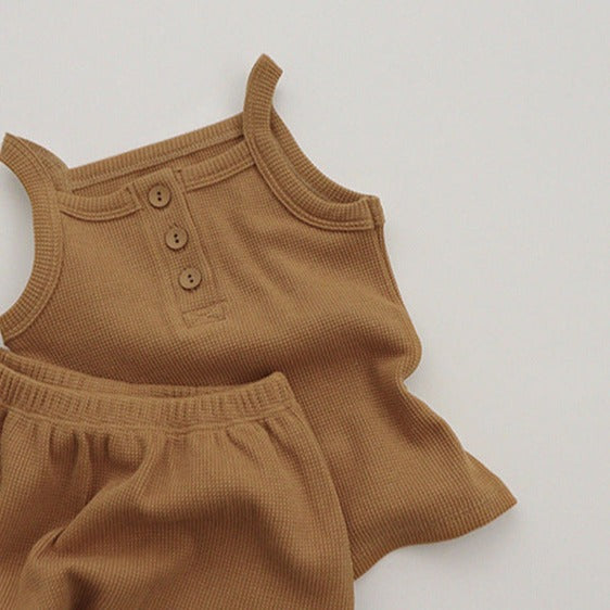 【BABY】ノースリーブ &パフパンツ2点セットアップ CawaKomostore