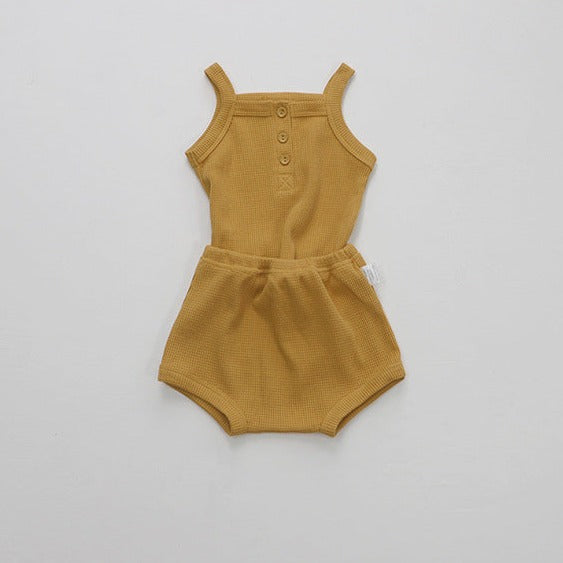 【BABY】ノースリーブ &パフパンツ2点セットアップ CawaKomostore