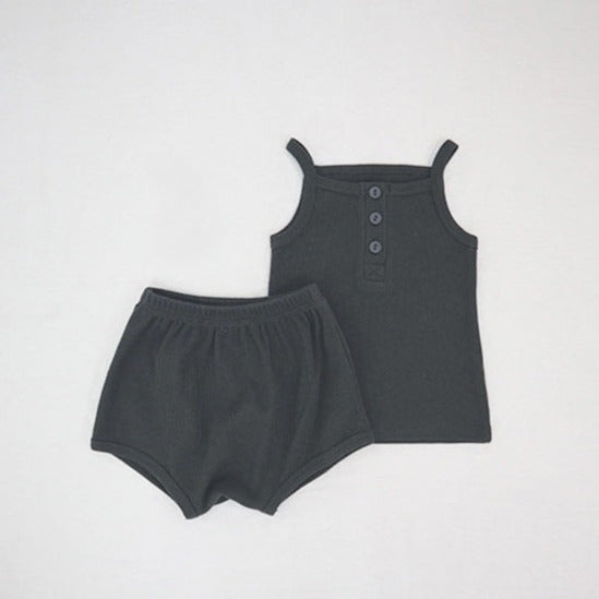 【BABY】ノースリーブ &パフパンツ2点セットアップ CawaKomostore