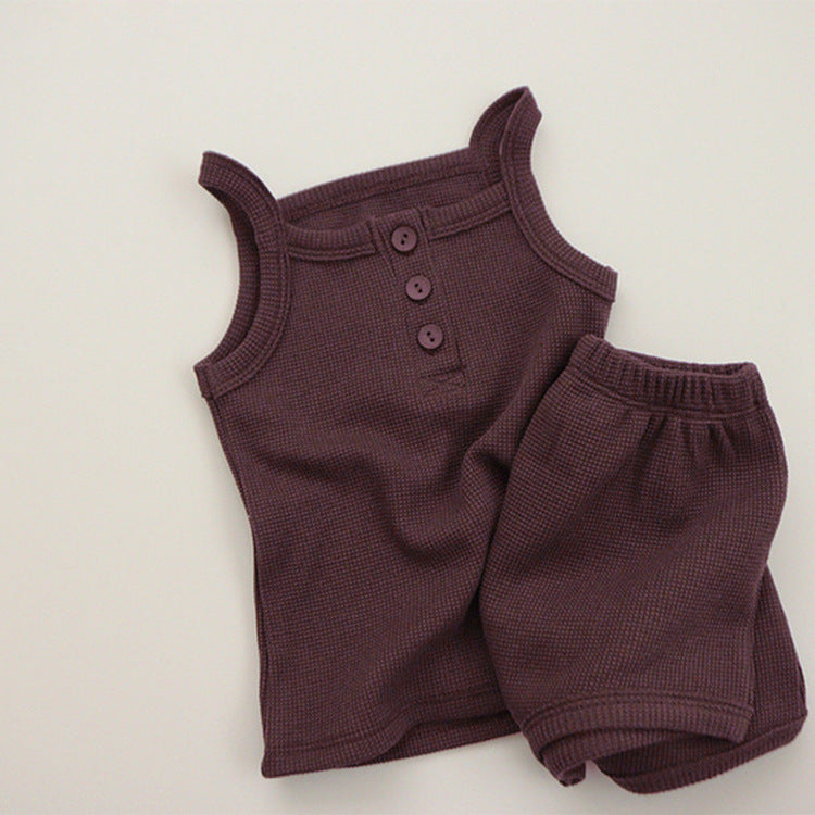 【BABY】ノースリーブ &パフパンツ2点セットアップ CawaKomostore