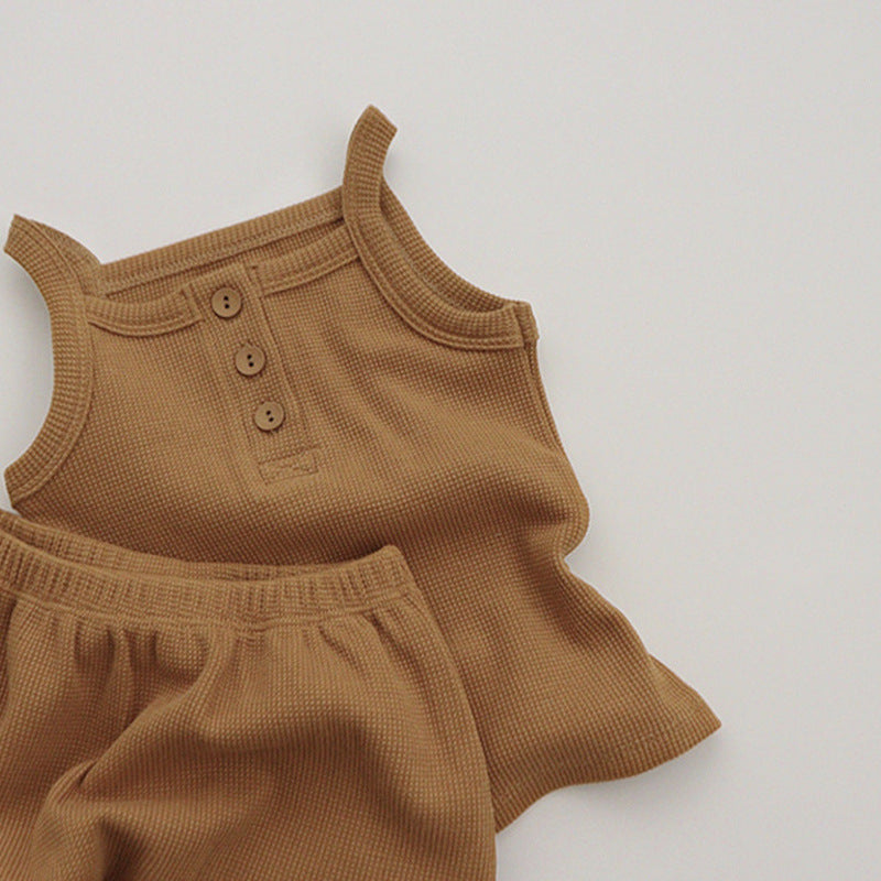 【BABY】ノースリーブ &パフパンツ2点セットアップ CawaKomostore