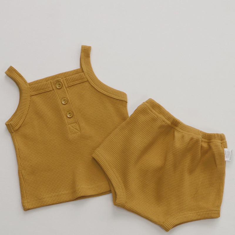 【BABY】ノースリーブ &パフパンツ2点セットアップ CawaKomostore