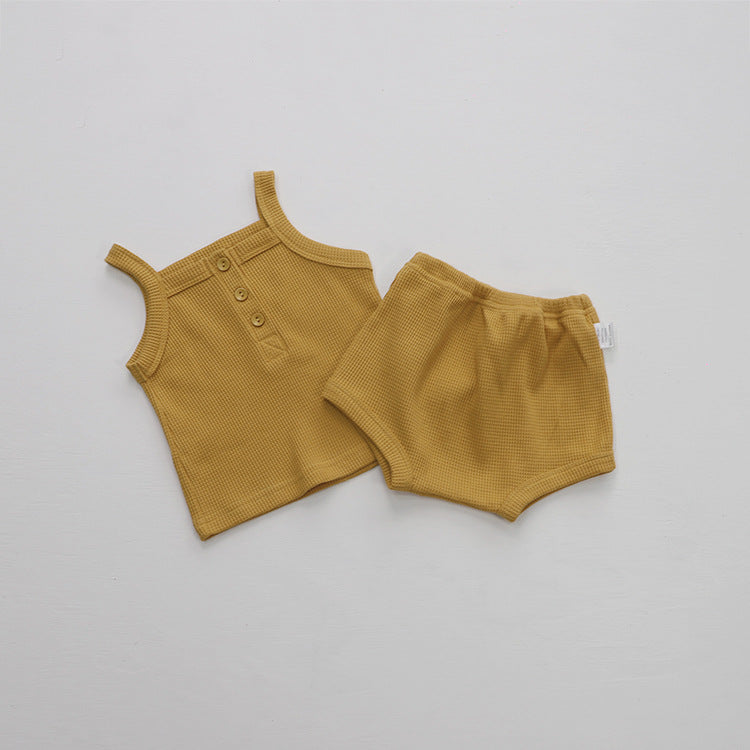 【BABY】ノースリーブ &パフパンツ2点セットアップ CawaKomostore