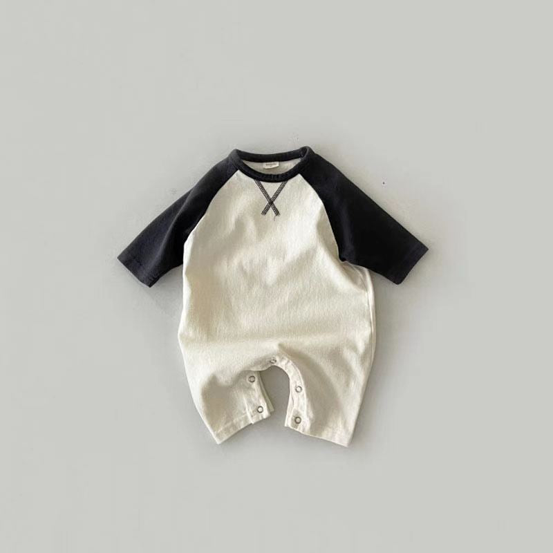 【BABY】バイカラーロンパース CawaKomostore