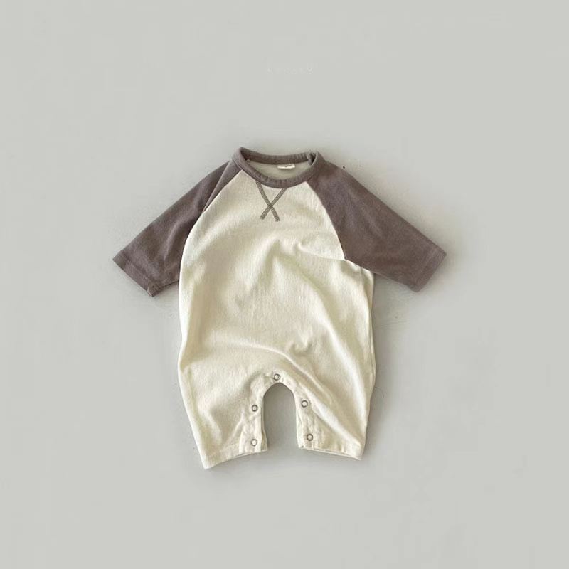 【BABY】バイカラーロンパース CawaKomostore