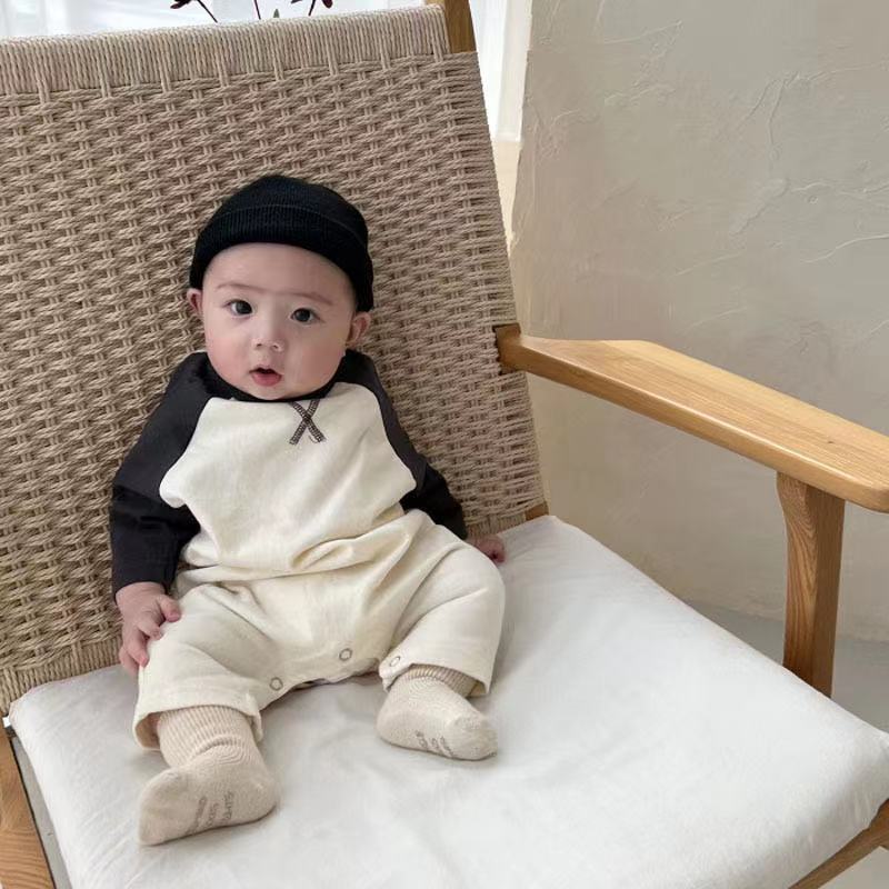 【BABY】バイカラーロンパース CawaKomostore