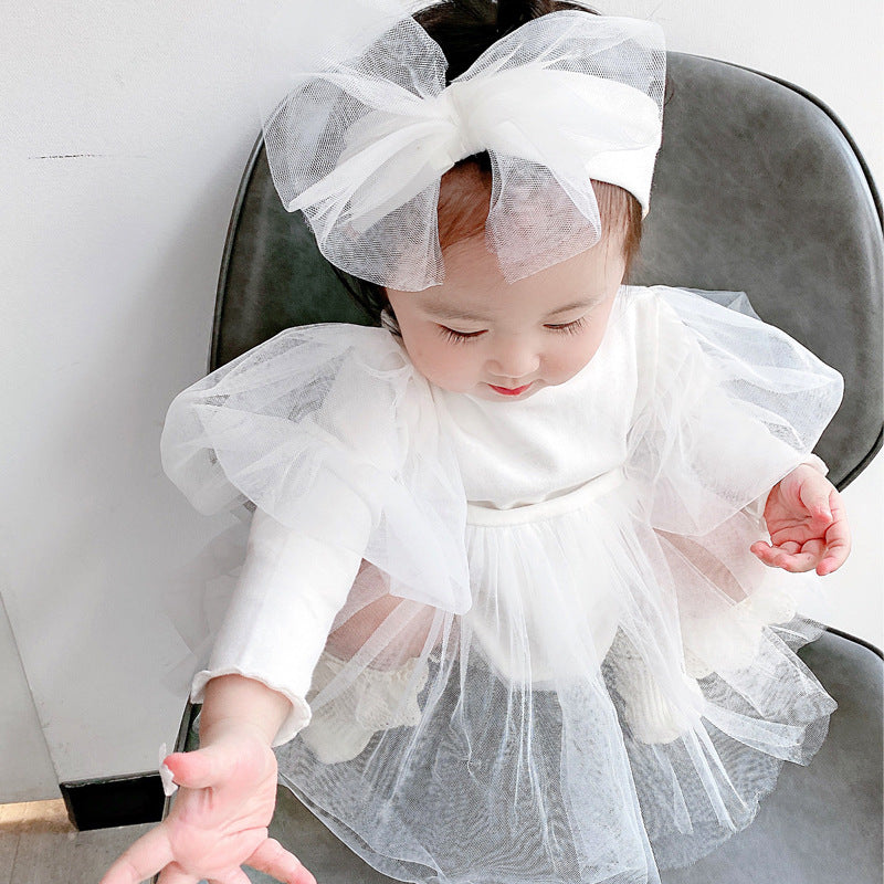 【BABY】チュールドレスロンパース（ヘアバンド付き） CawaKomostore
