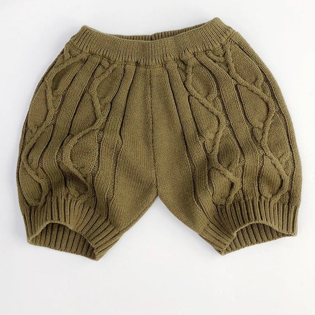 【GIRL・BOY】ケーブル編みニットパンツ CawaKomostore
