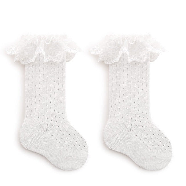 【ソックス】レースホワイト靴下 3セット CawaKomostore