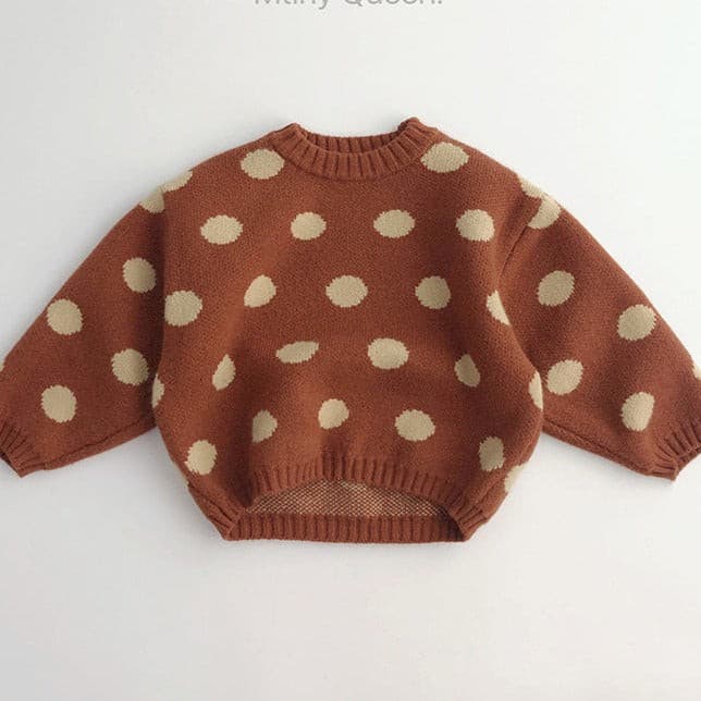 【GIRL・BOY】ポルカドットセーター CawaKomostore