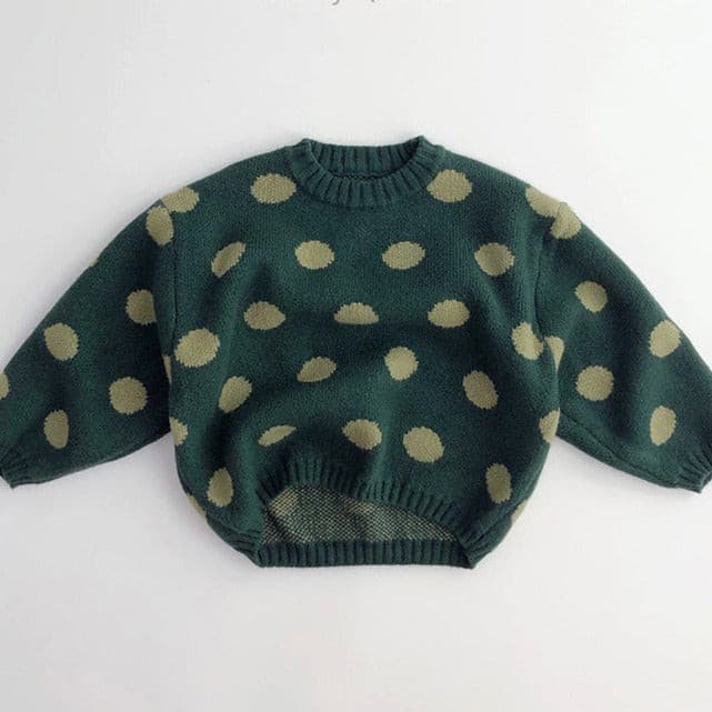 【GIRL・BOY】ポルカドットセーター CawaKomostore