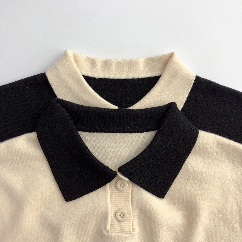 【GIRL・BOY】ビッグボーダーセーター CawaKomostore
